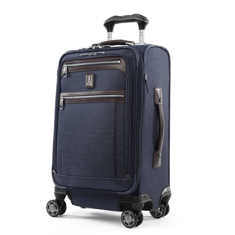 Travelpro Luggage True Navy Travelpro Platinum Elite 21 Inch Expandable Carry-On Spinner Luggage
