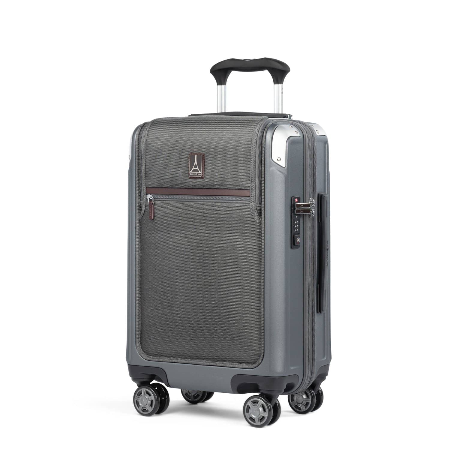 Travelpro Luggage Vintage Grey Travelpro Platinum® Elite Business Plus Carry-On Expandable Hardside Spinner Luggage