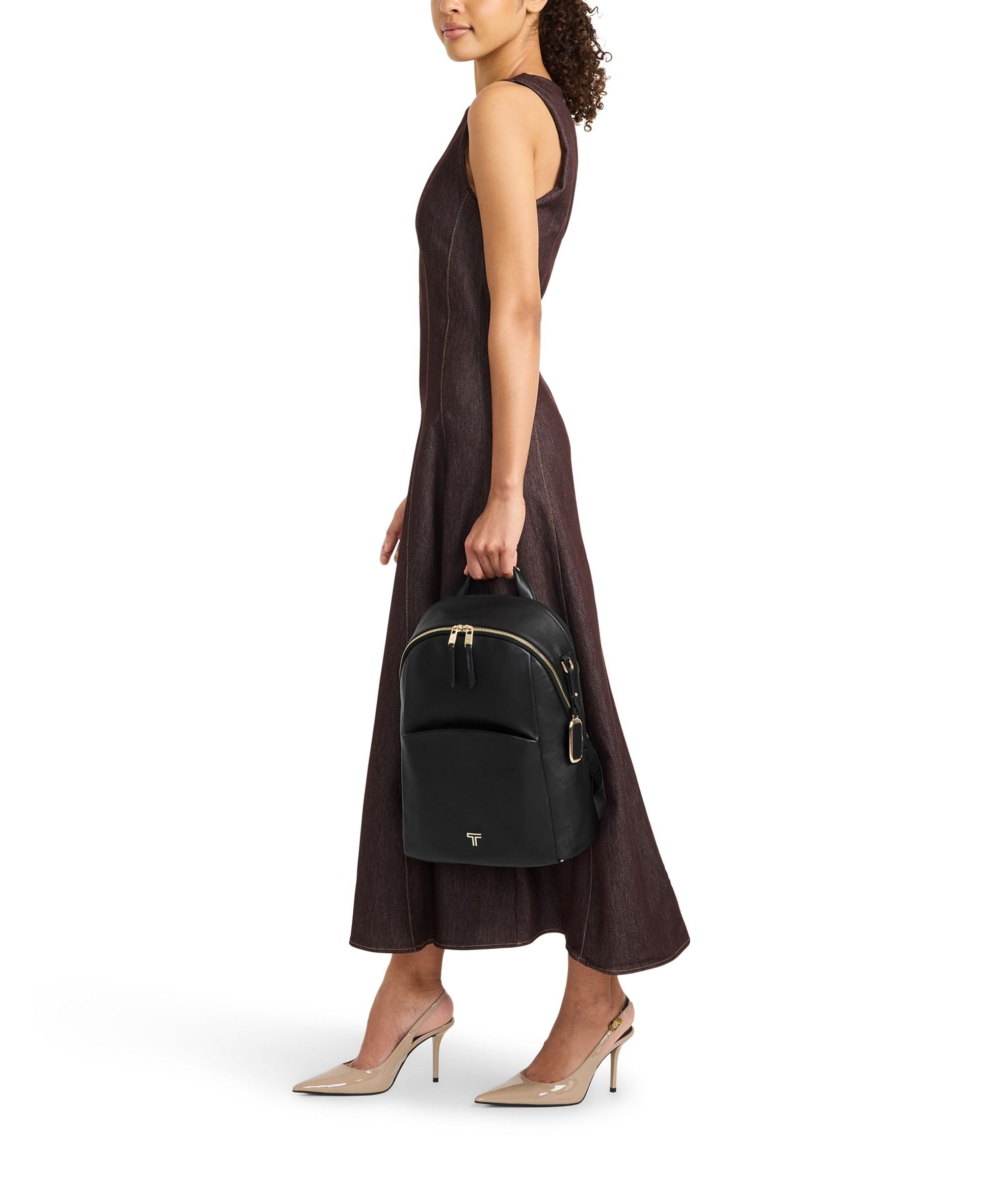 Tumi Backpacks Black/Gunmetal Tumi Voyageur Raina Medium Backpack