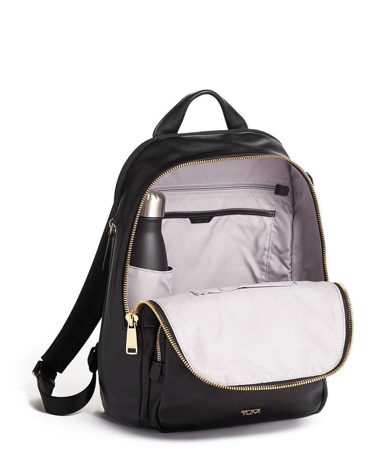 Tumi Backpacks Black Leather Tumi Voyageur Hannah Backpack
