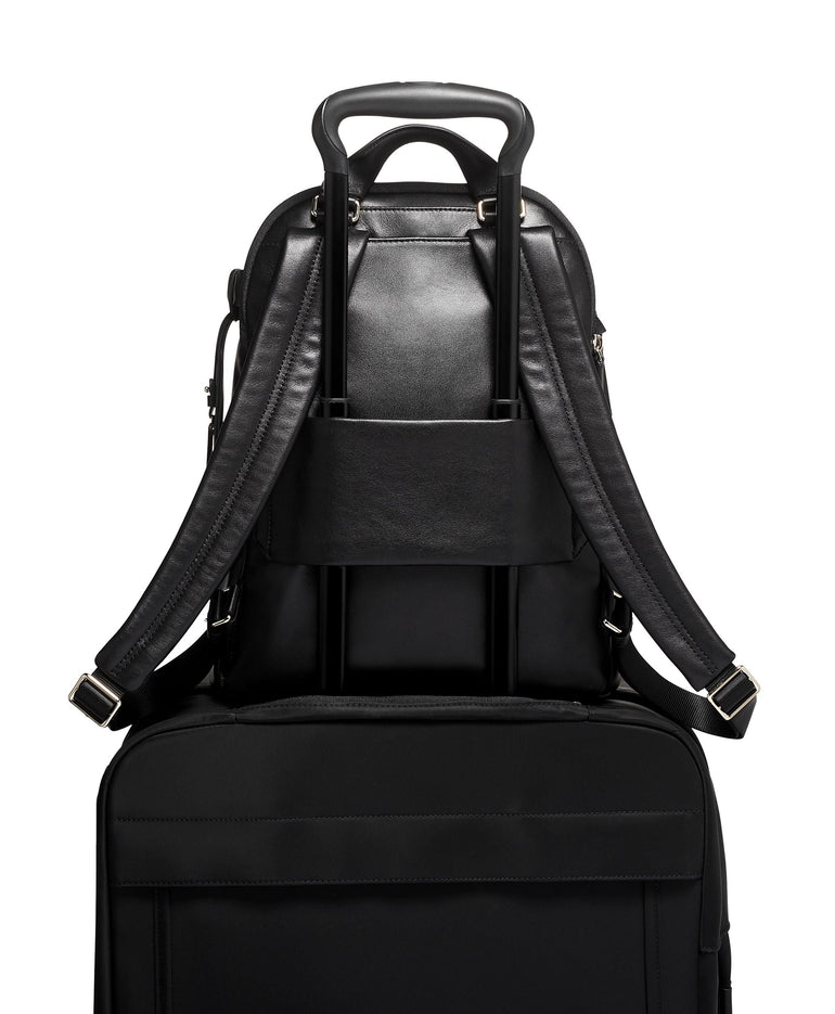 Tumi Backpacks Black Leather Tumi Voyageur Hannah Backpack