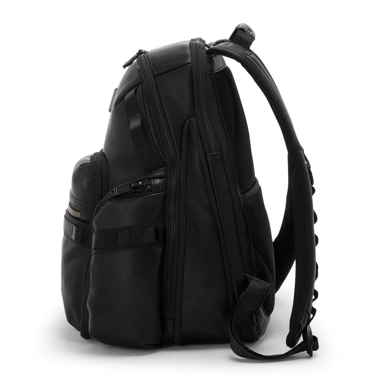 Tumi Backpacks Black Tumi Alpha Bravo Navigation Leather Backpack