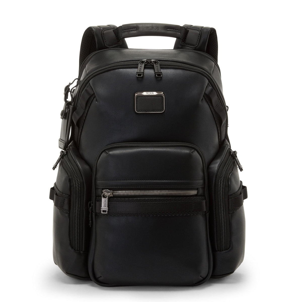 Tumi Backpacks Black Tumi Alpha Bravo Navigation Leather Backpack