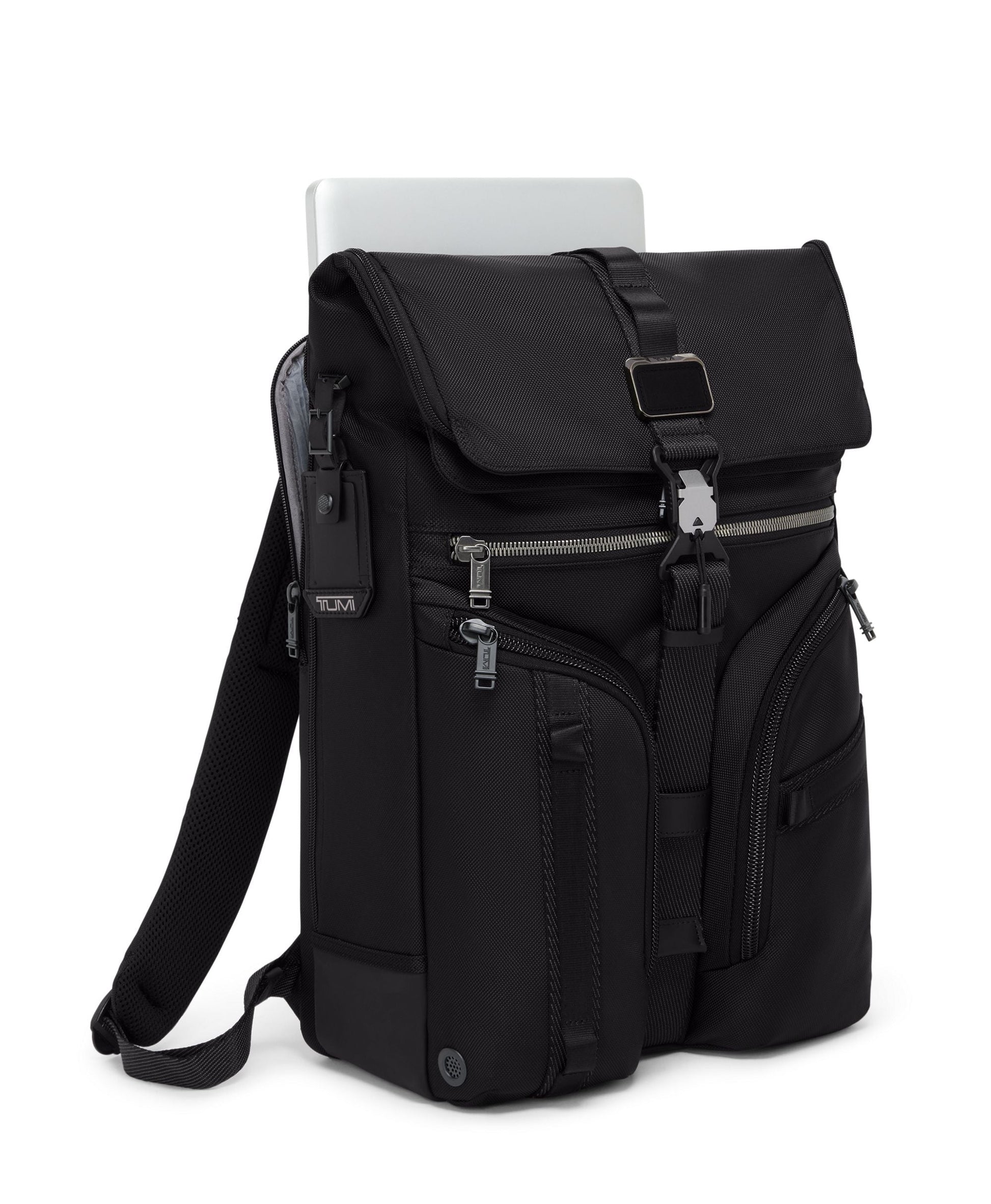 Tumi Backpacks Black Tumi Alpha Bravo Surveillance Flap Backpack