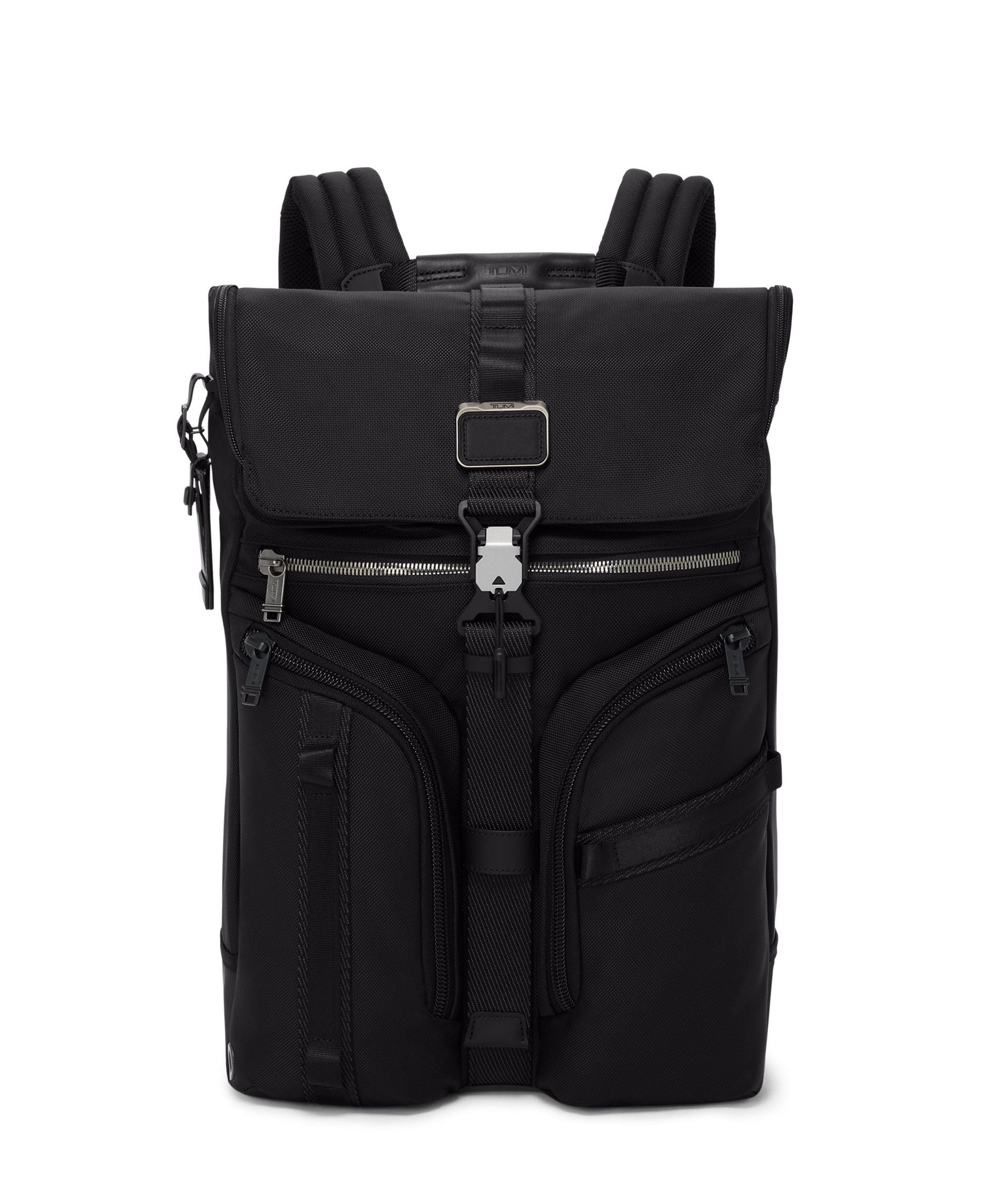 Tumi Backpacks Black Tumi Alpha Bravo Surveillance Flap Backpack