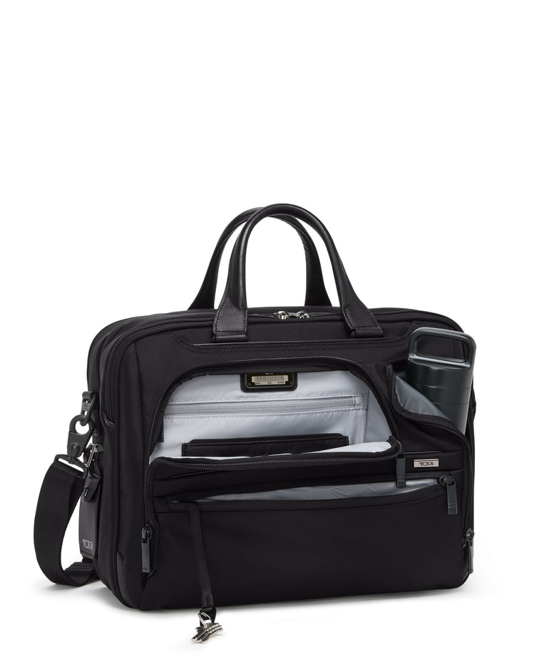 Tumi Briefcases Black Tumi Alpha Medium 15" Expandable Briefcase