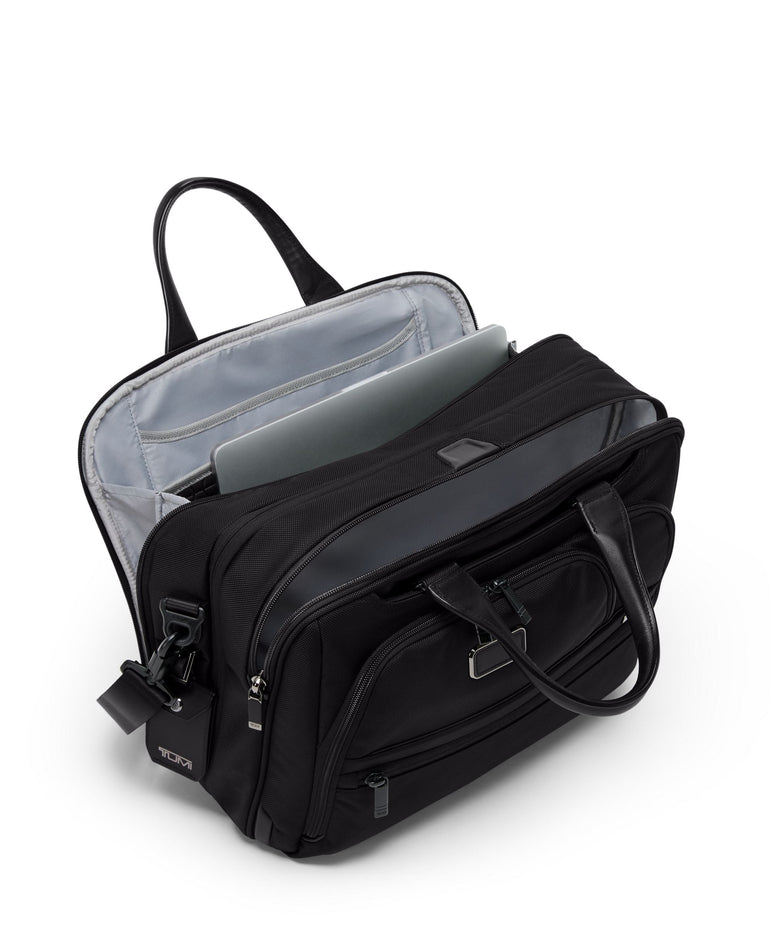 Tumi Briefcases Black Tumi Alpha Medium 15" Expandable Briefcase
