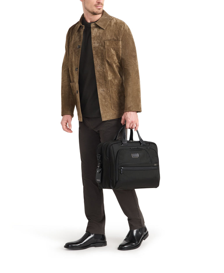 Tumi Briefcases Black Tumi Alpha Medium 15" Expandable Briefcase