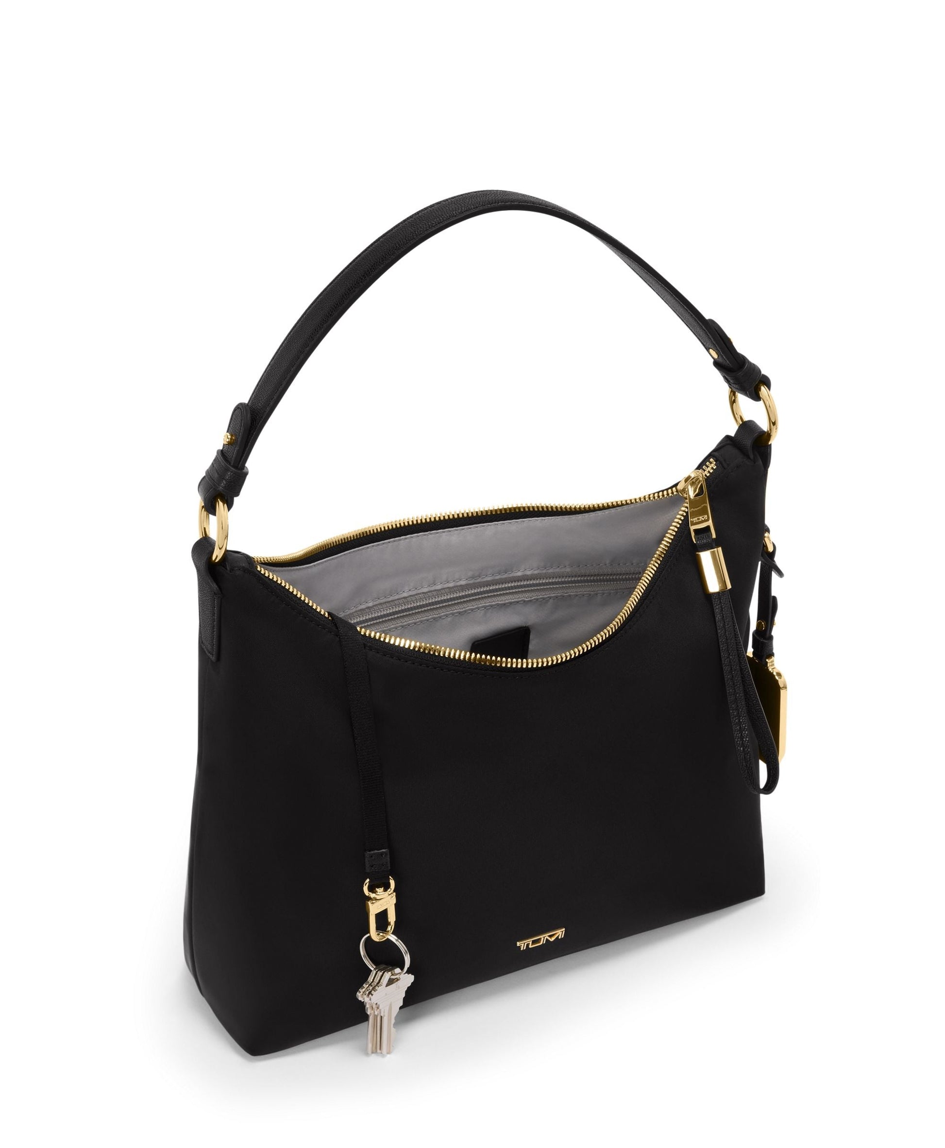 Tumi Cross-Body Bag Black/Gold Tumi Voyageur Asbury Shoulder Bag/Crossbody