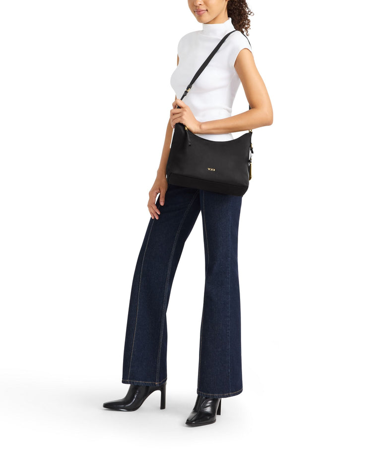 Tumi Cross-Body Bag Black/Gold Tumi Voyageur Asbury Shoulder Bag/Crossbody