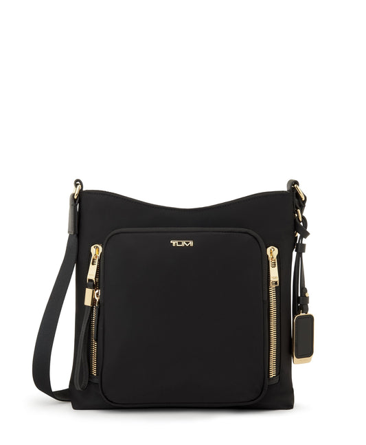 Tumi Cross-Body Bag Black/Gold Tumi Voyageur Tyler Crossbody