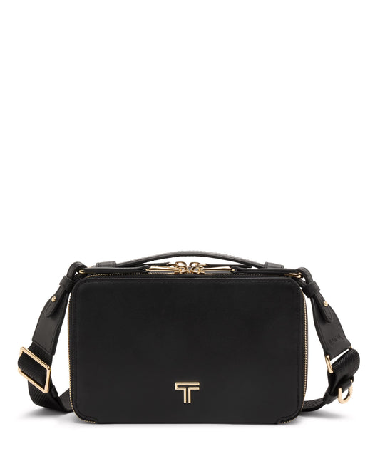 Tumi Cross-Body Bag Black/Light Gold Tumi Voyageur Myla Crossbody