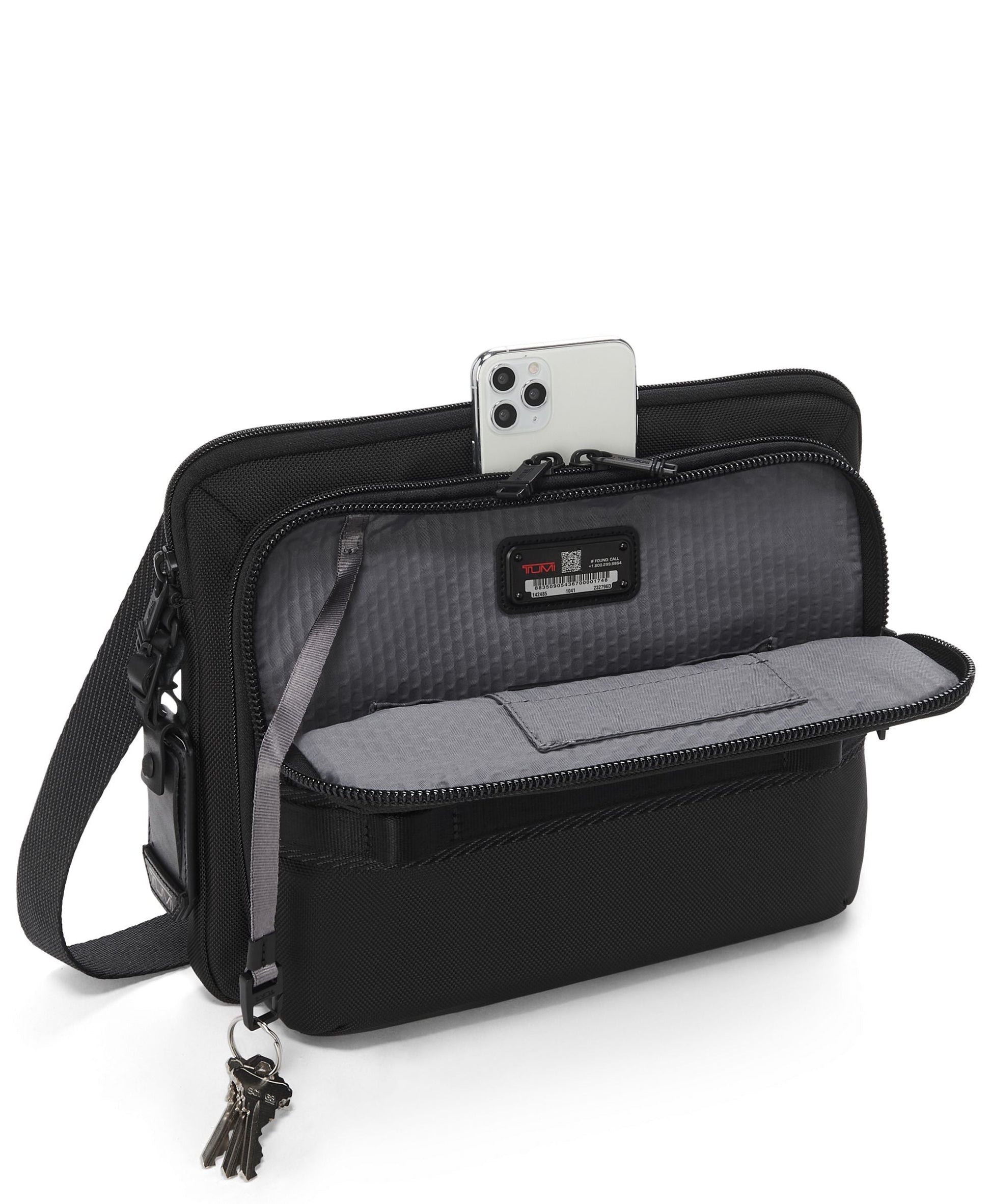 Tumi Cross-Body Bag Black Tumi Alpha Bravo Service Crossbody
