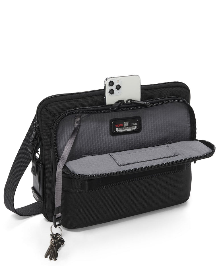 Tumi Cross-Body Bag Black Tumi Alpha Bravo Service Crossbody