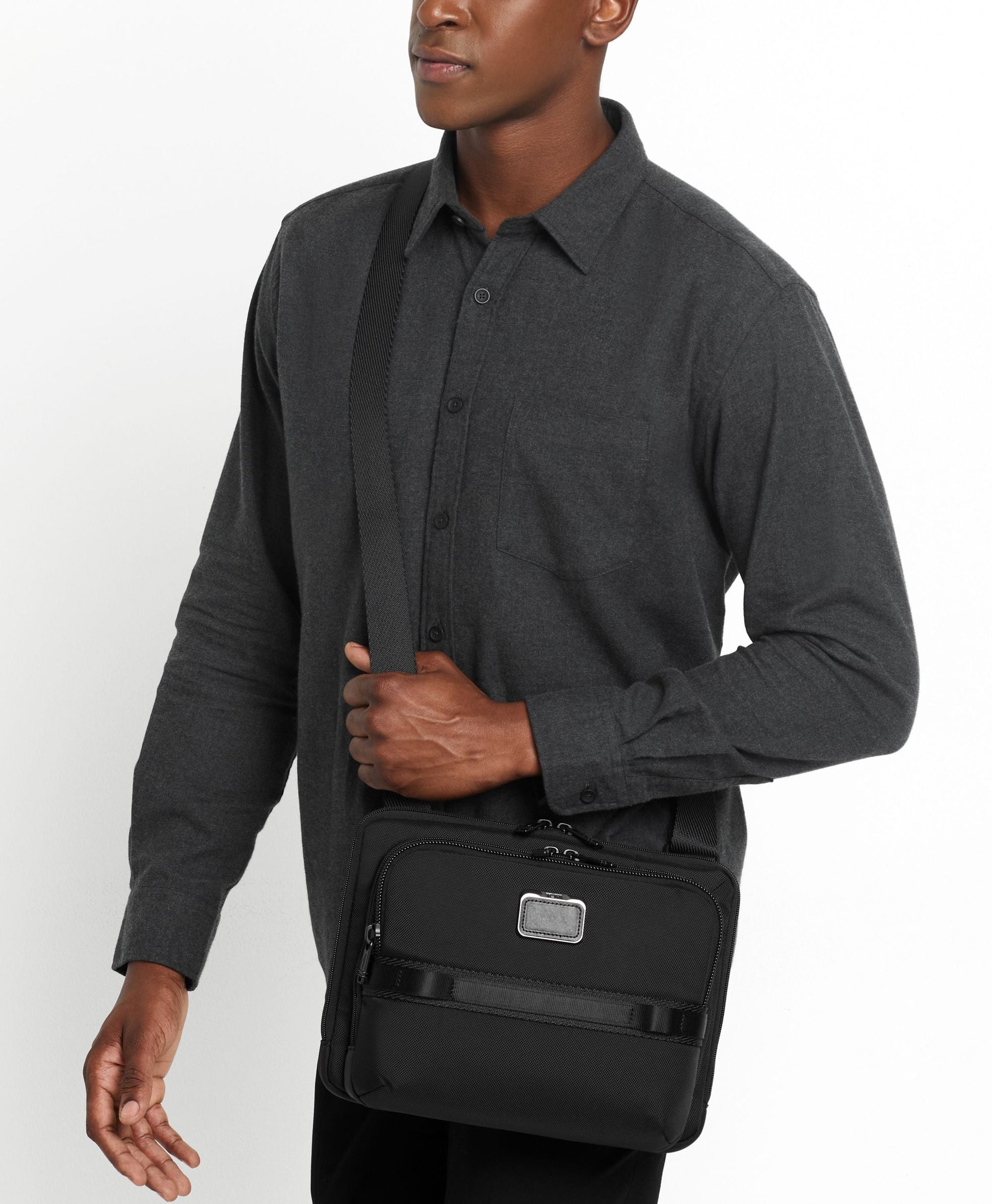 Tumi Cross-Body Bag Black Tumi Alpha Bravo Service Crossbody