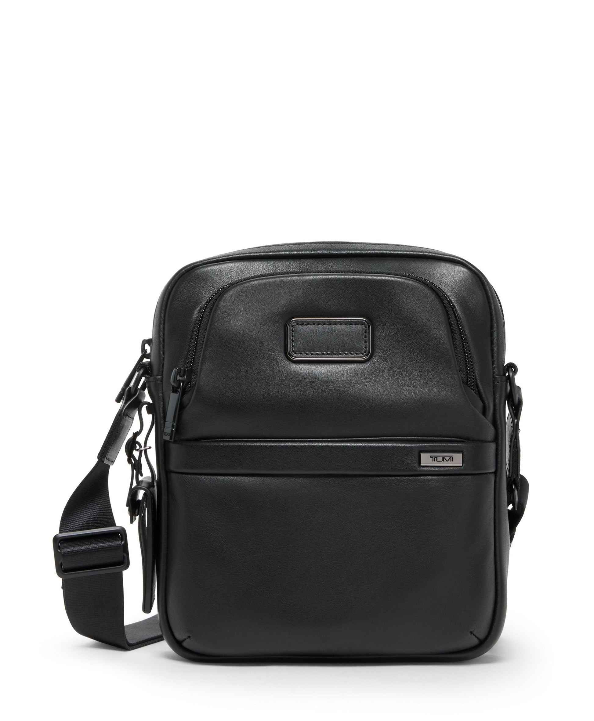 Tumi Cross-Body Bag Black Tumi Alpha Medium Crossbody - Leather
