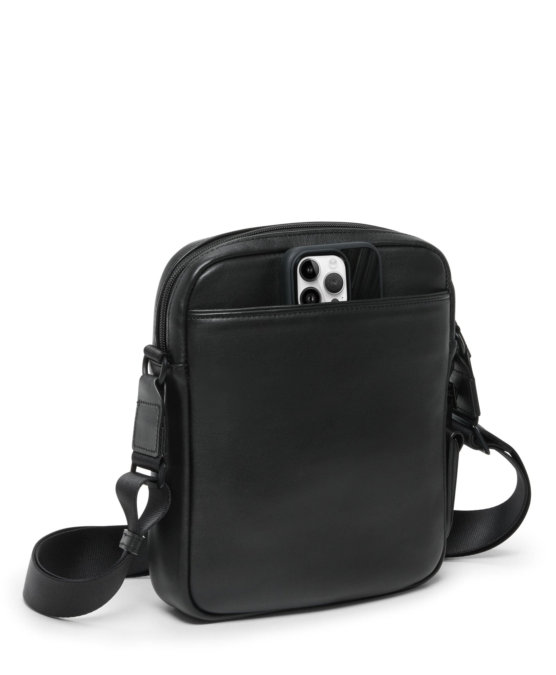 Tumi Cross-Body Bag Black Tumi Alpha Medium Crossbody - Leather