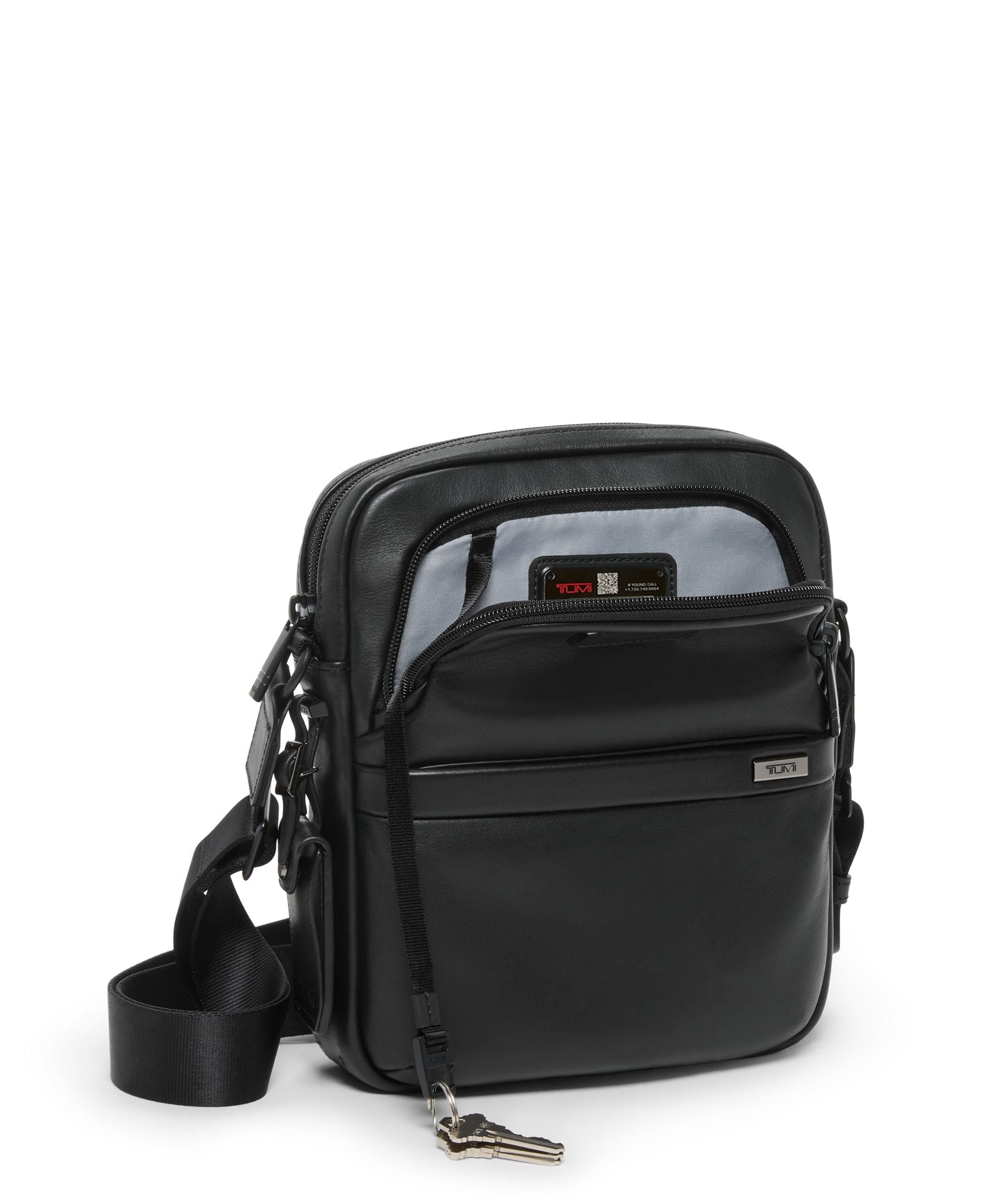 Tumi Cross-Body Bag Black Tumi Alpha Medium Crossbody - Leather