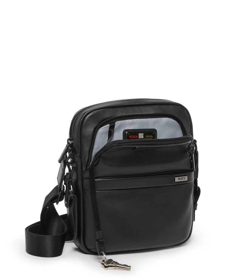 Tumi Cross-Body Bag Black Tumi Alpha Medium Crossbody - Leather