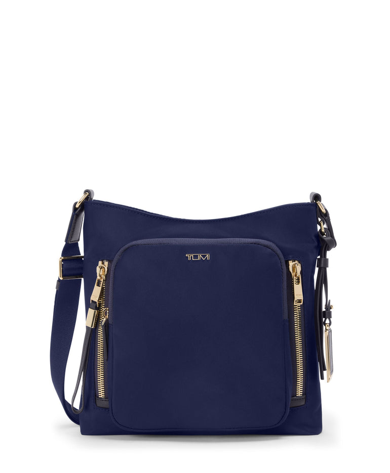Tumi Cross-Body Bag Indigo/Light Gold Tumi Voyageur Tyler Crossbody