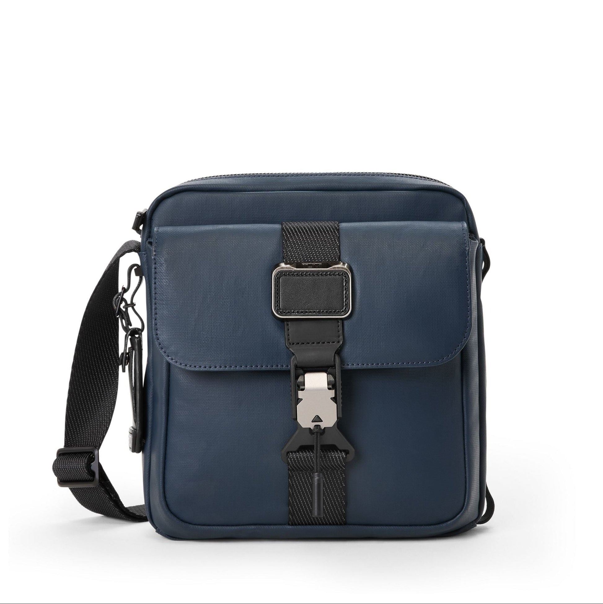 Tumi Cross-Body Bag Navy Coated Canvas Tumi Alpha Bravo Junior Crossbody