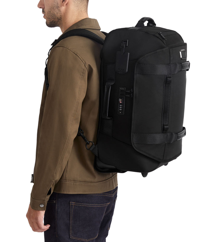 Tumi Duffles Black Tumi Alpha Bravo International 2 Wheeled Duffel Backpack Carry-On