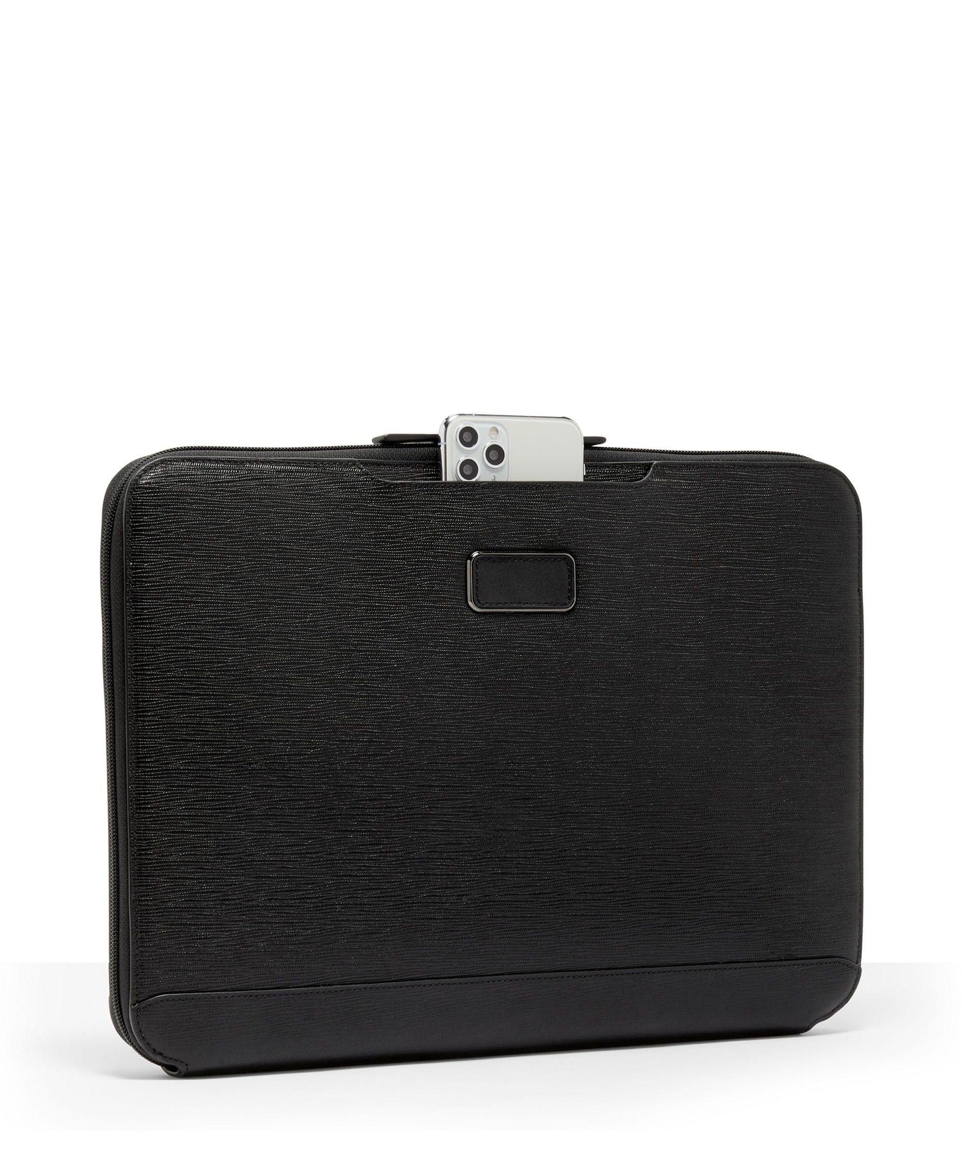Tumi Laptop Case Black Embossed Tumi Nassau Laptop Portfolio
