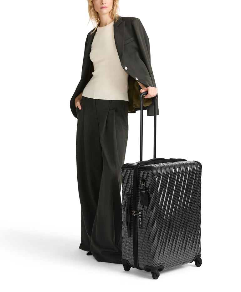 Tumi Luggage Black Graphite Tumi 19 Degree Lite Medium Checked Luggage