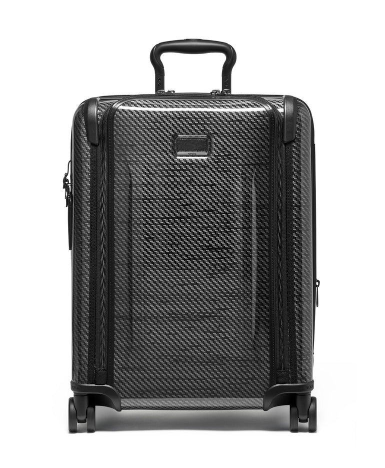 Tumi Luggage Black Graphite Tumi Tegra-Lite Continental Front Pocket Expandable 4 Wheeled Carry-On Luggage