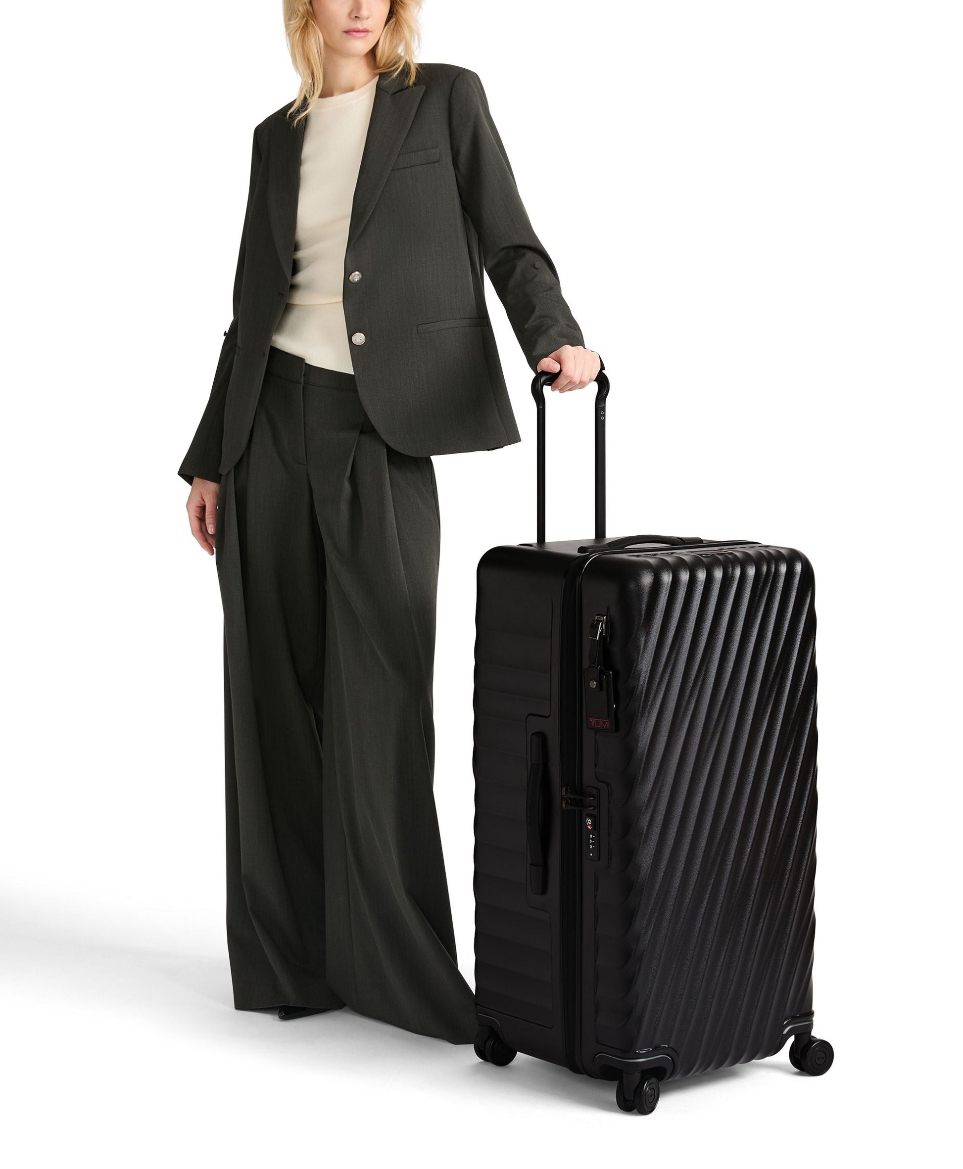 Tumi Luggage Black Texture Tumi 19 Degree Large Rolling Trunk