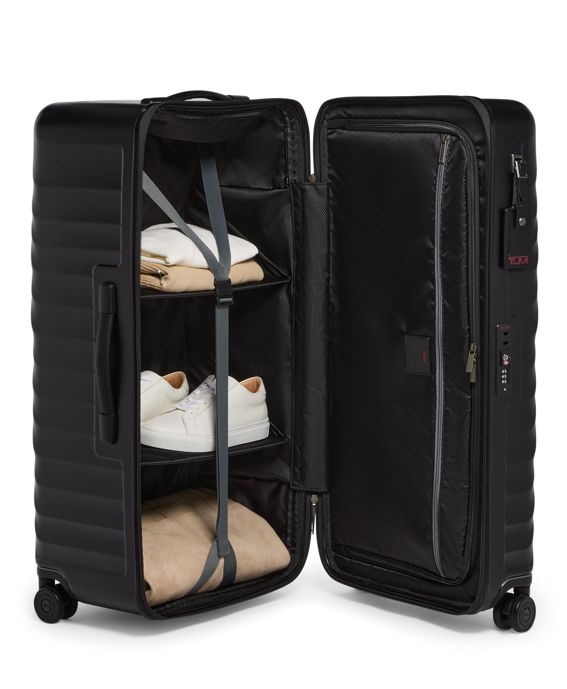 Tumi Luggage Black Texture Tumi 19 Degree Large Rolling Trunk