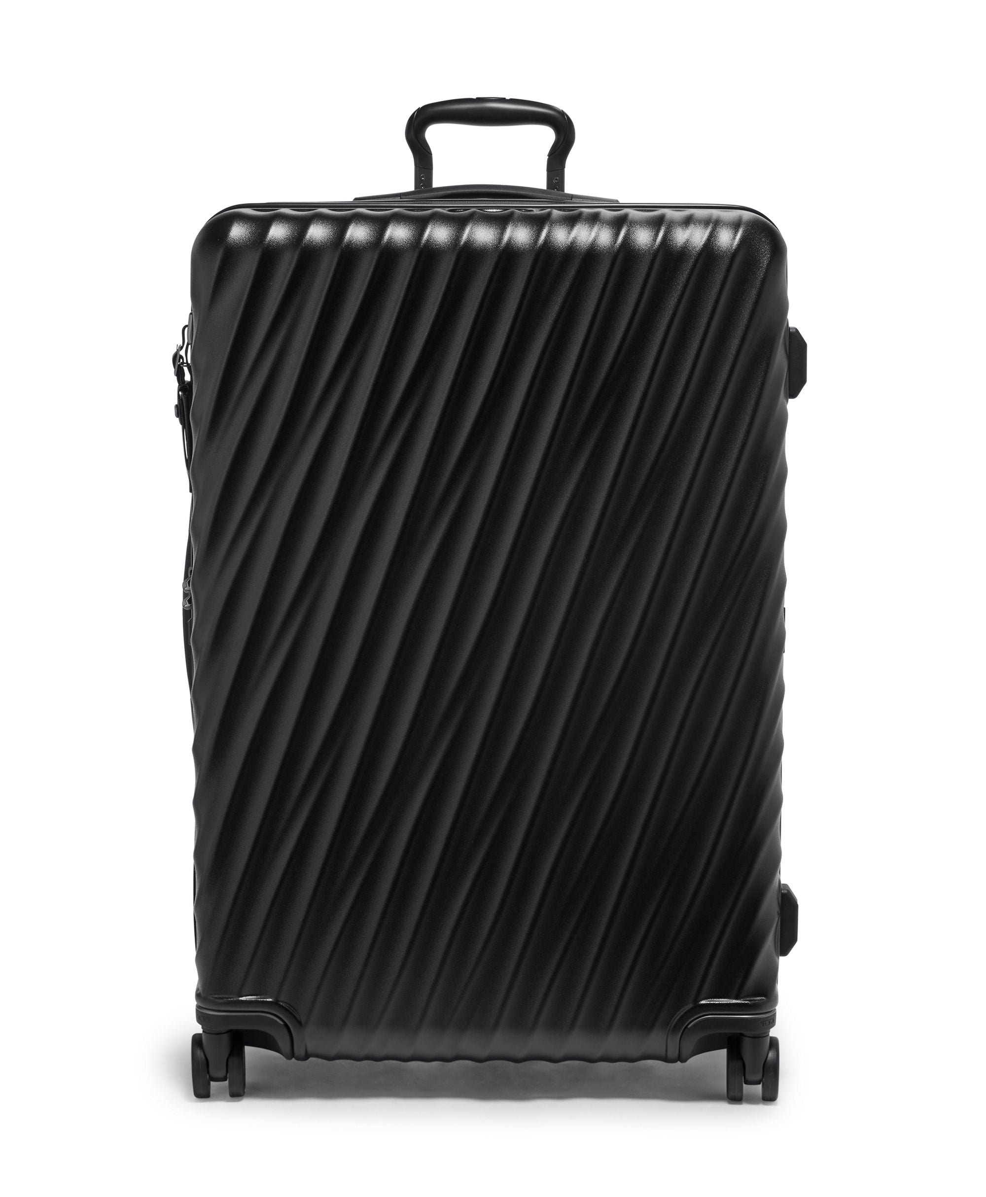Tumi Luggage Black Textured Tumi 19 Degree Extended Trip Expandable 4 Wheeled Packing Case Large Luggage - Textured Finish