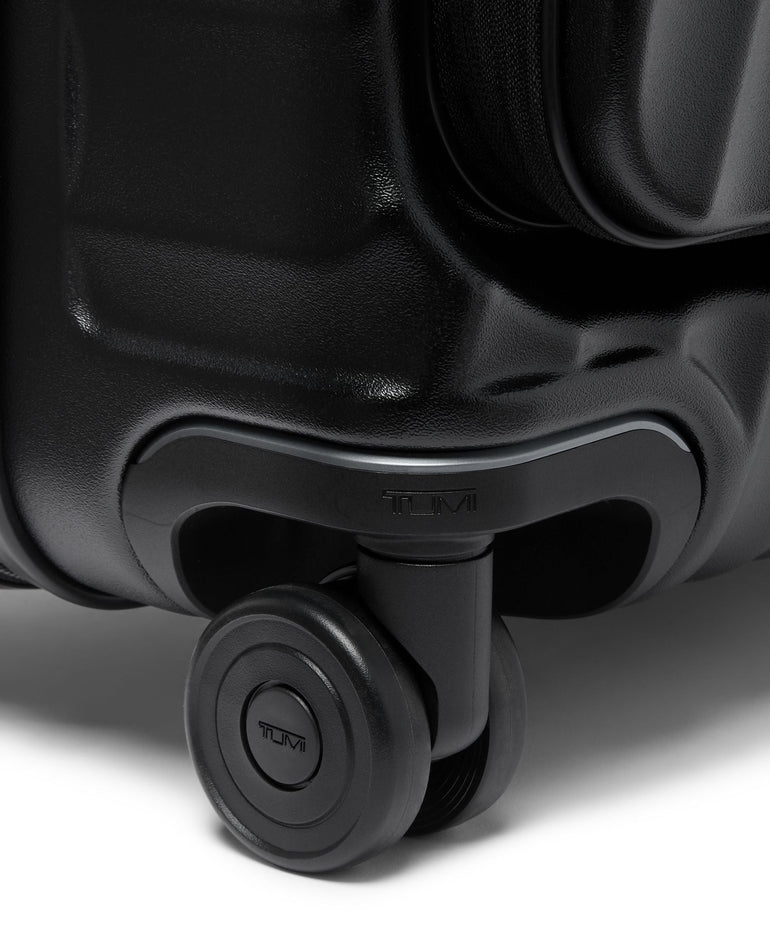 Tumi Luggage Black Textured Tumi 19 Degree Front Access Expandable Carry-On Luggage