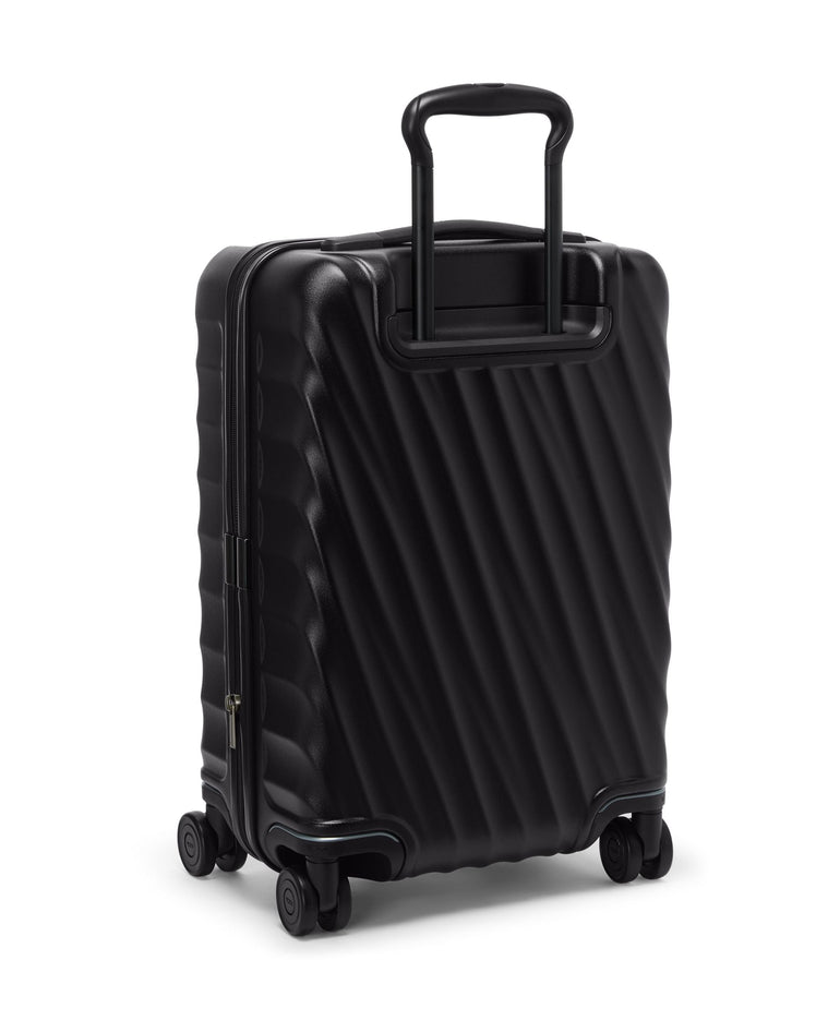 Tumi Luggage Black Textured Tumi 19 Degree Front Access Expandable Carry-On Luggage