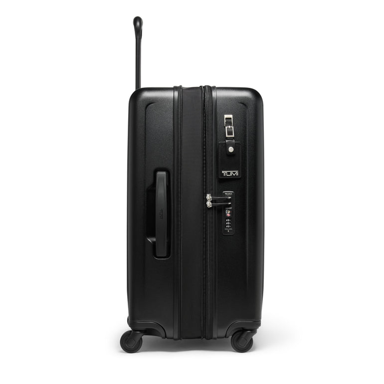 Tumi Luggage Black Textured Tumi Ventra Medium Expandable Checked Luggage