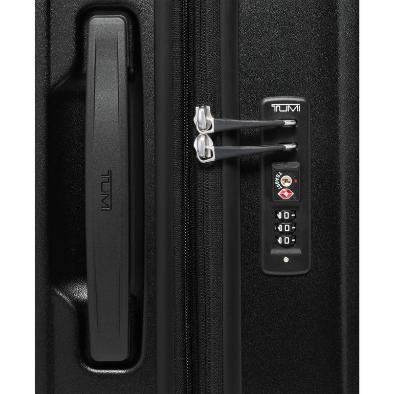Tumi Luggage Black Textured Tumi Ventra Medium Expandable Checked Luggage