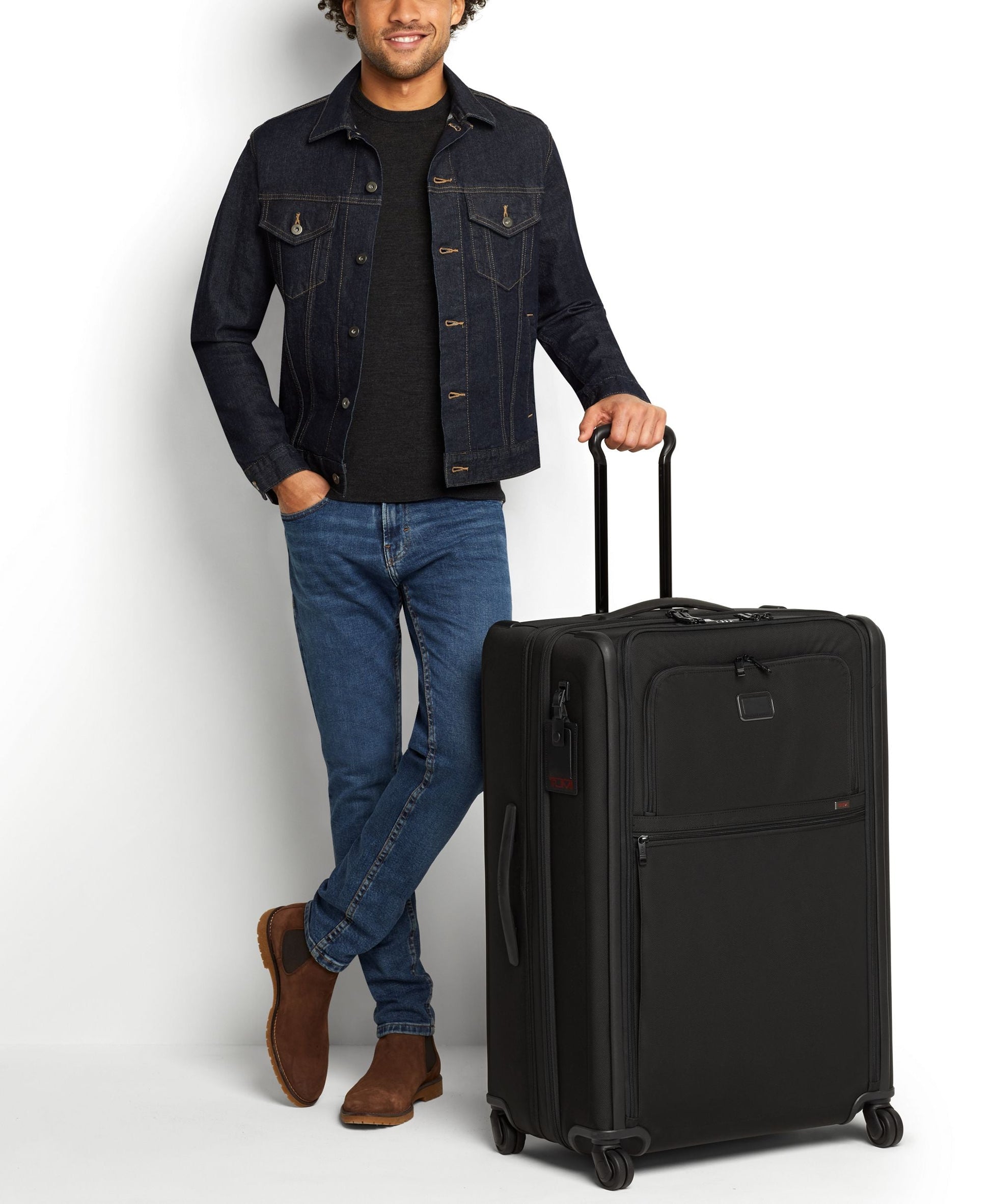 Tumi Luggage Black Tumi Alpha Extended Trip Expandable 4 Wheeled Packing Case Large Luggage