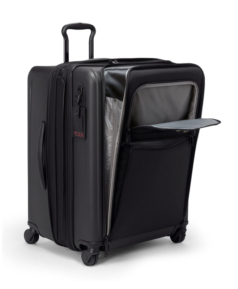 Tumi Luggage Black Tumi Alpha Hybrid Medium Trip Expandable 4 Wheeled Packing Case Large Luggage