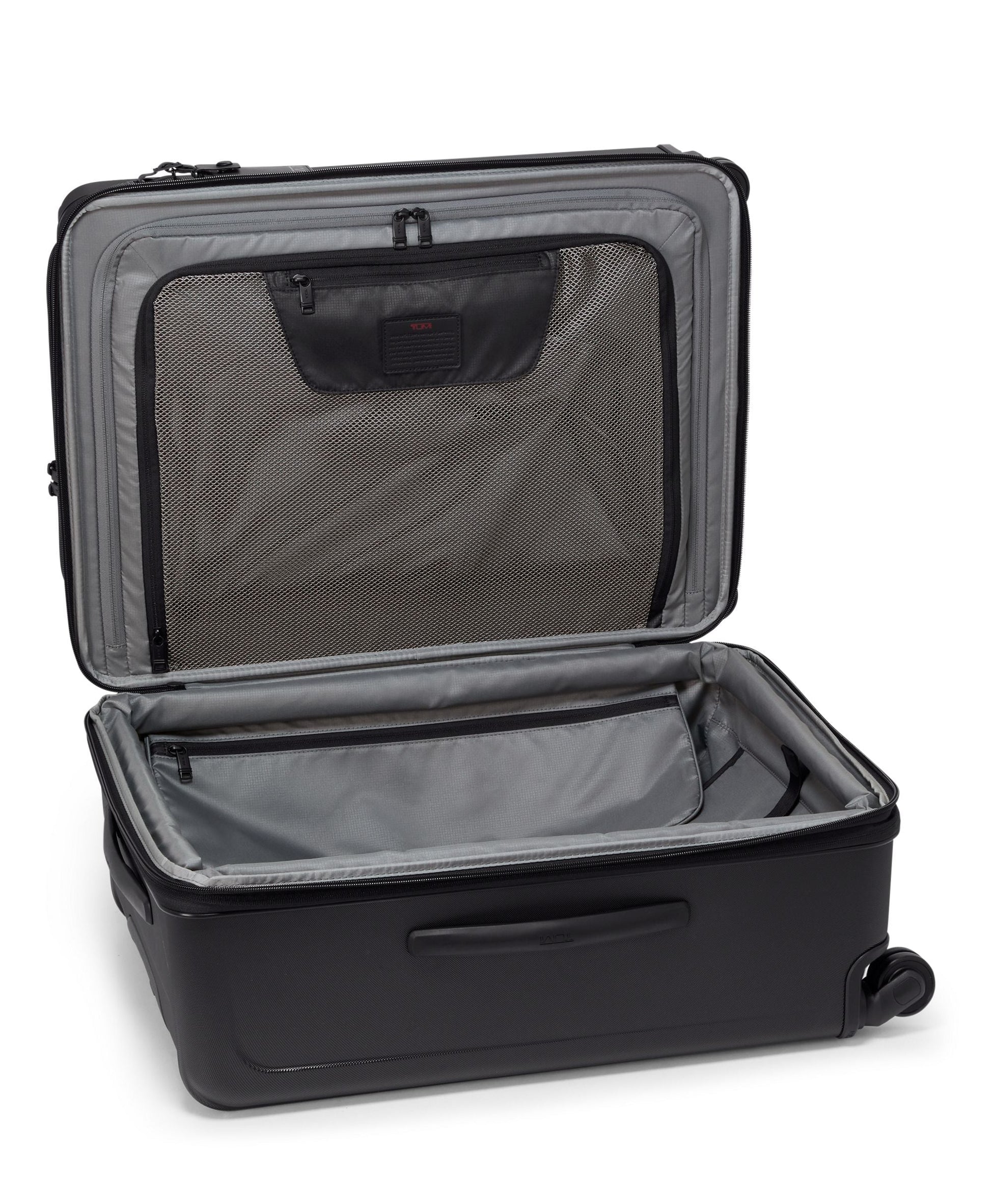 Tumi Luggage Black Tumi Alpha Hybrid Medium Trip Expandable 4 Wheeled Packing Case Large Luggage