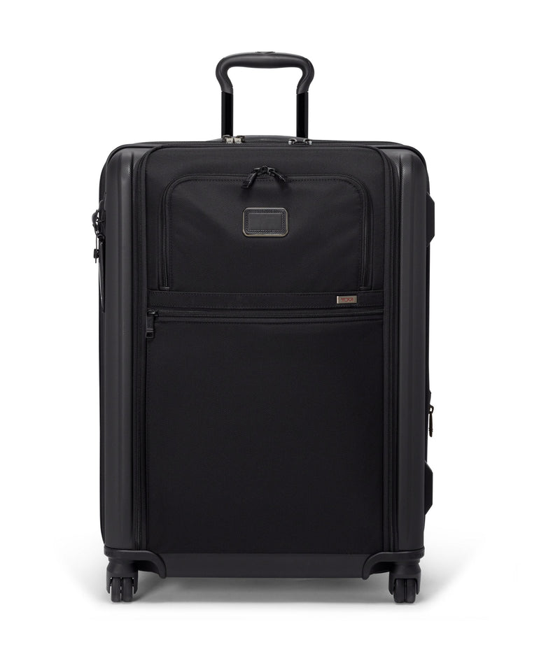 Tumi Luggage Black Tumi Alpha Hybrid Medium Trip Expandable 4 Wheeled Packing Case Large Luggage