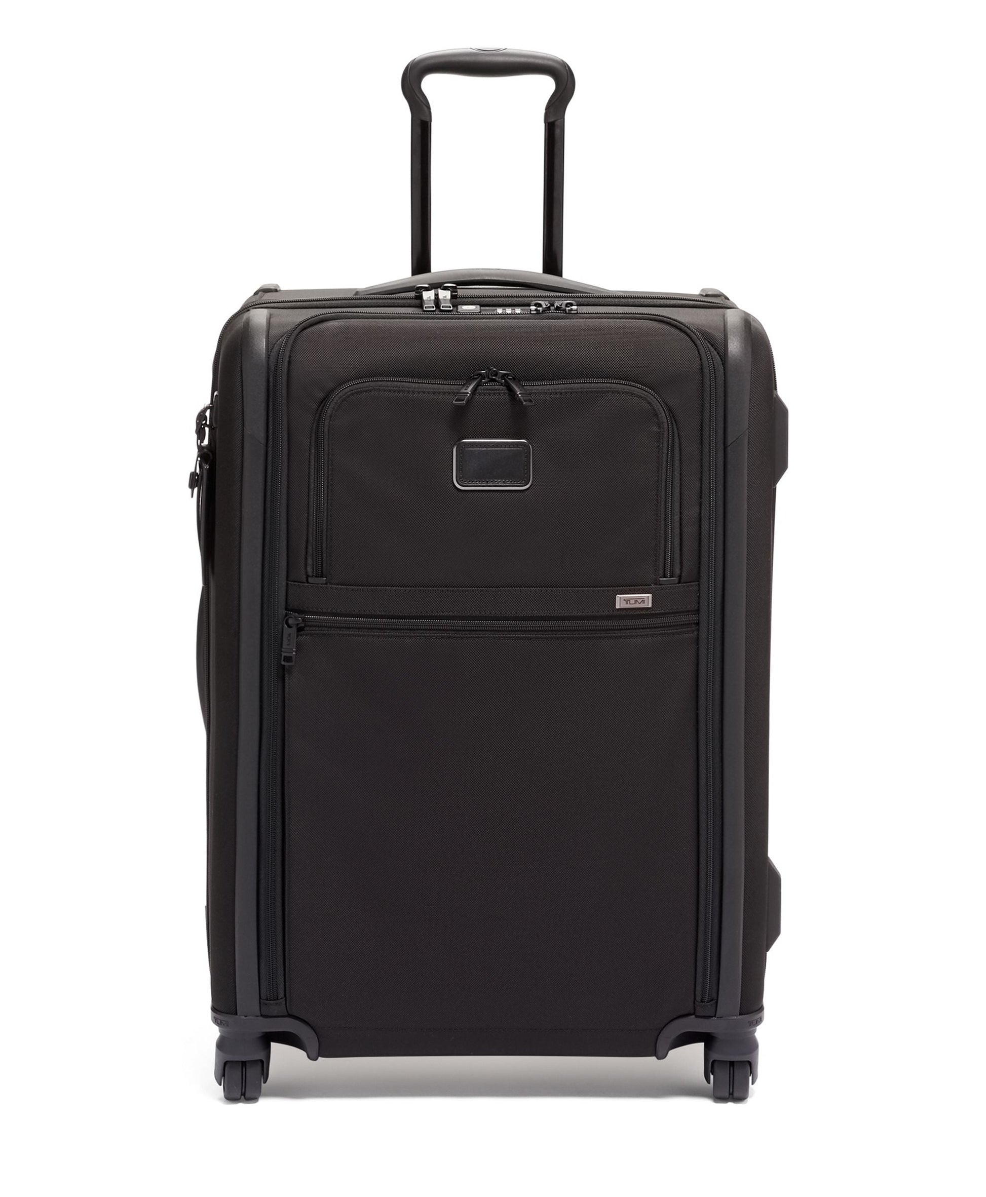 Tumi Luggage Black Tumi Alpha Short Trip Expandable 4 Wheeled Packing Case Medium Luggage