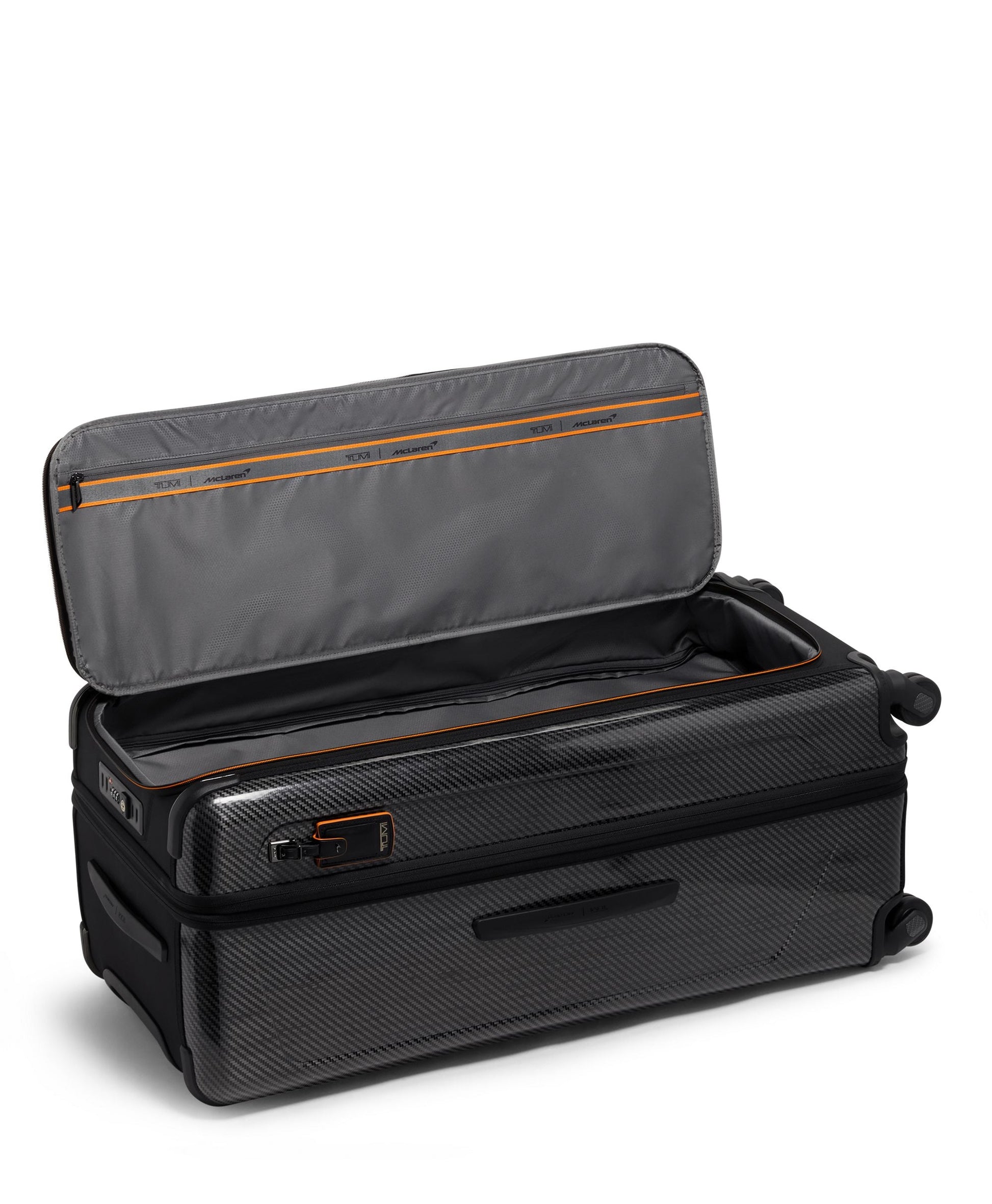 Tumi Luggage Black TUMI I McLaren Aero 4 Wheeled Rolling Trunk Large Luggage