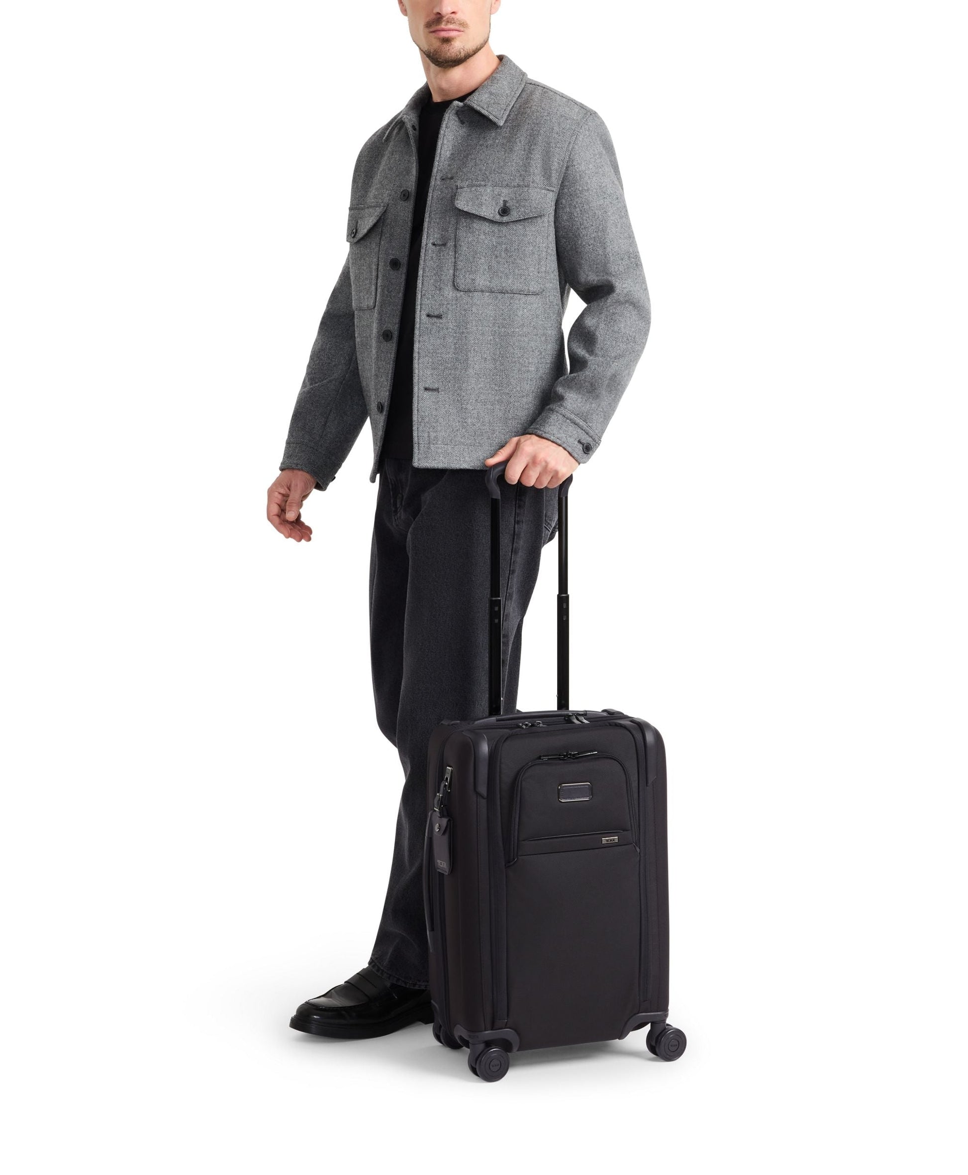 Tumi Luggage Grey Alloy Tumi Alpha Dual Access Expandable Carry-On Luggage - Grey Alloy
