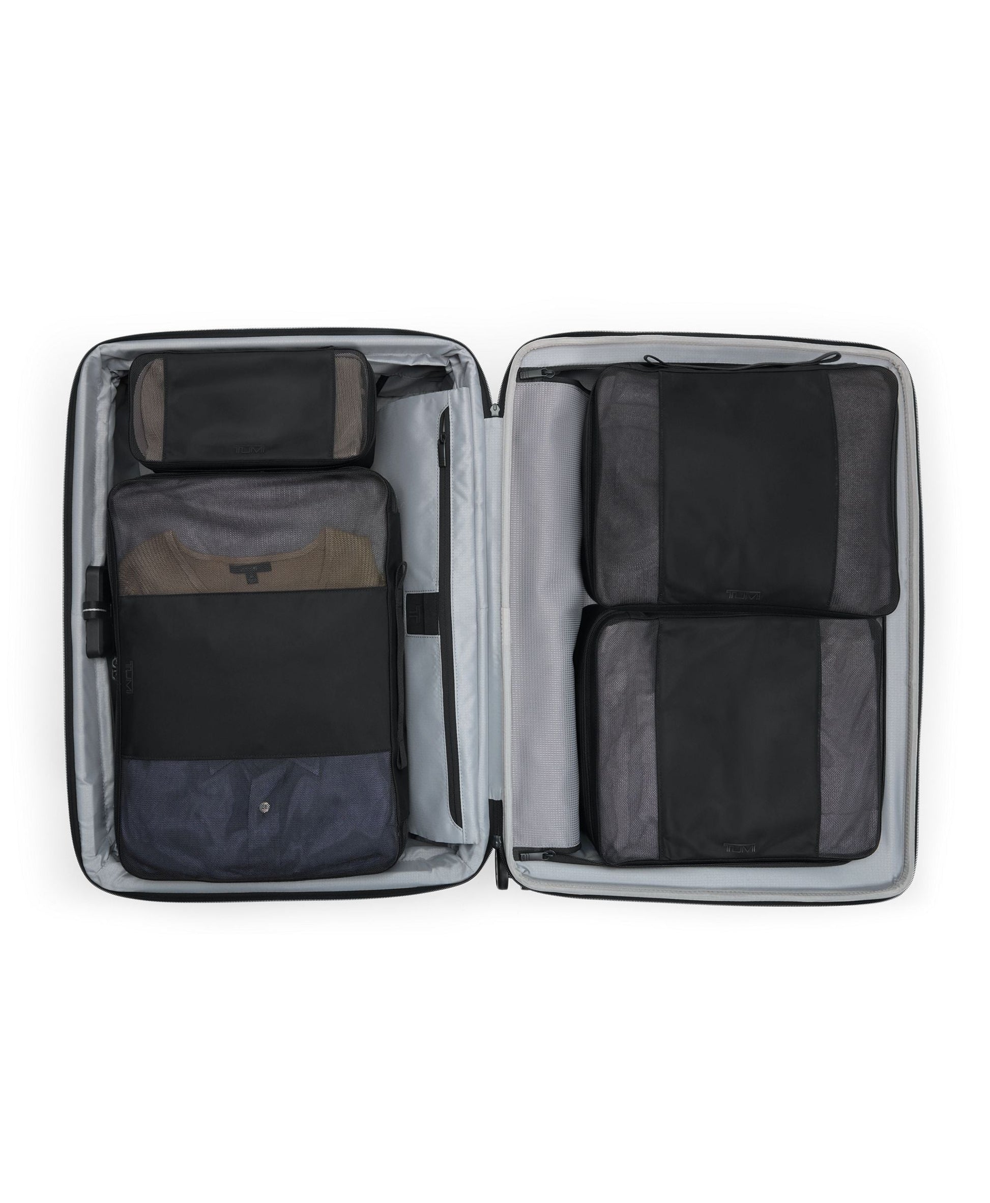 Tumi Luggage Grey Alloy Tumi Alpha Medium Dual Access Expandable Checked Luggage - Grey Alloy