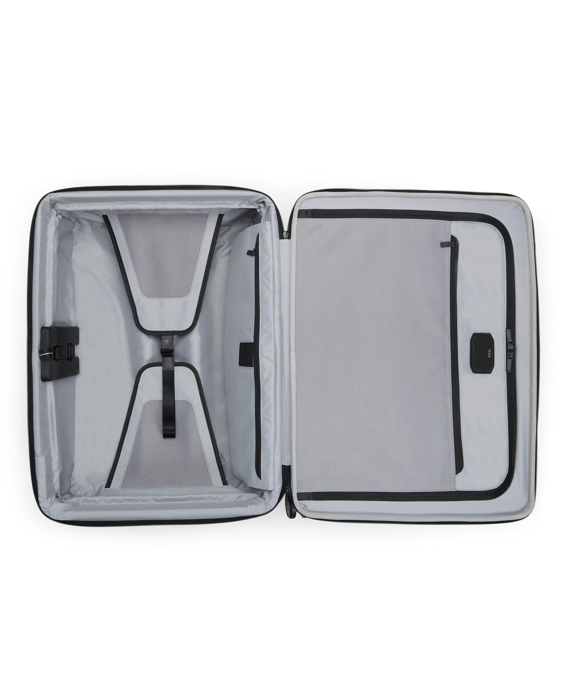 Tumi Luggage Grey Alloy Tumi Alpha Medium Dual Access Expandable Checked Luggage - Grey Alloy