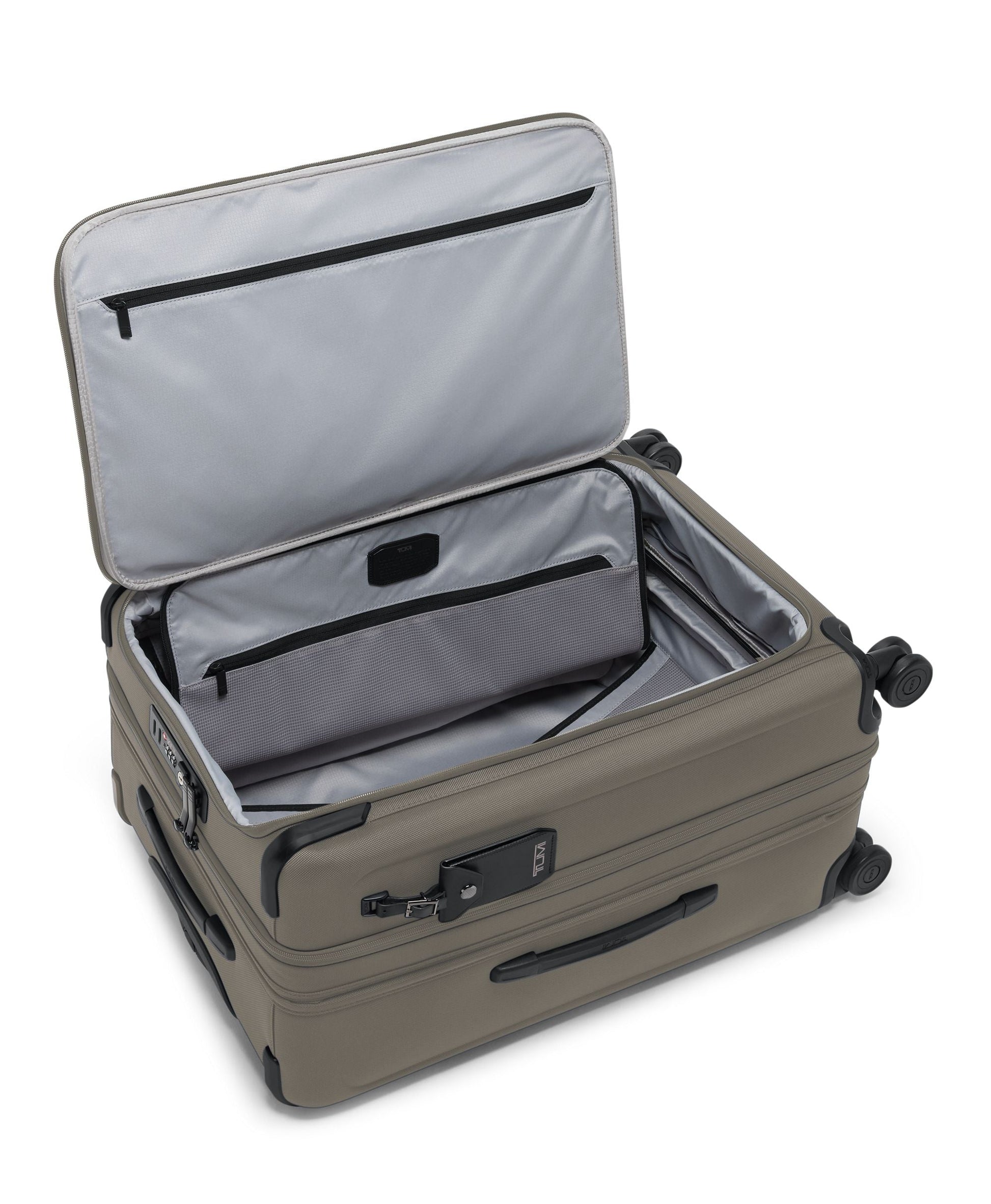 Tumi Luggage Grey Alloy Tumi Alpha Medium Dual Access Expandable Checked Luggage - Grey Alloy