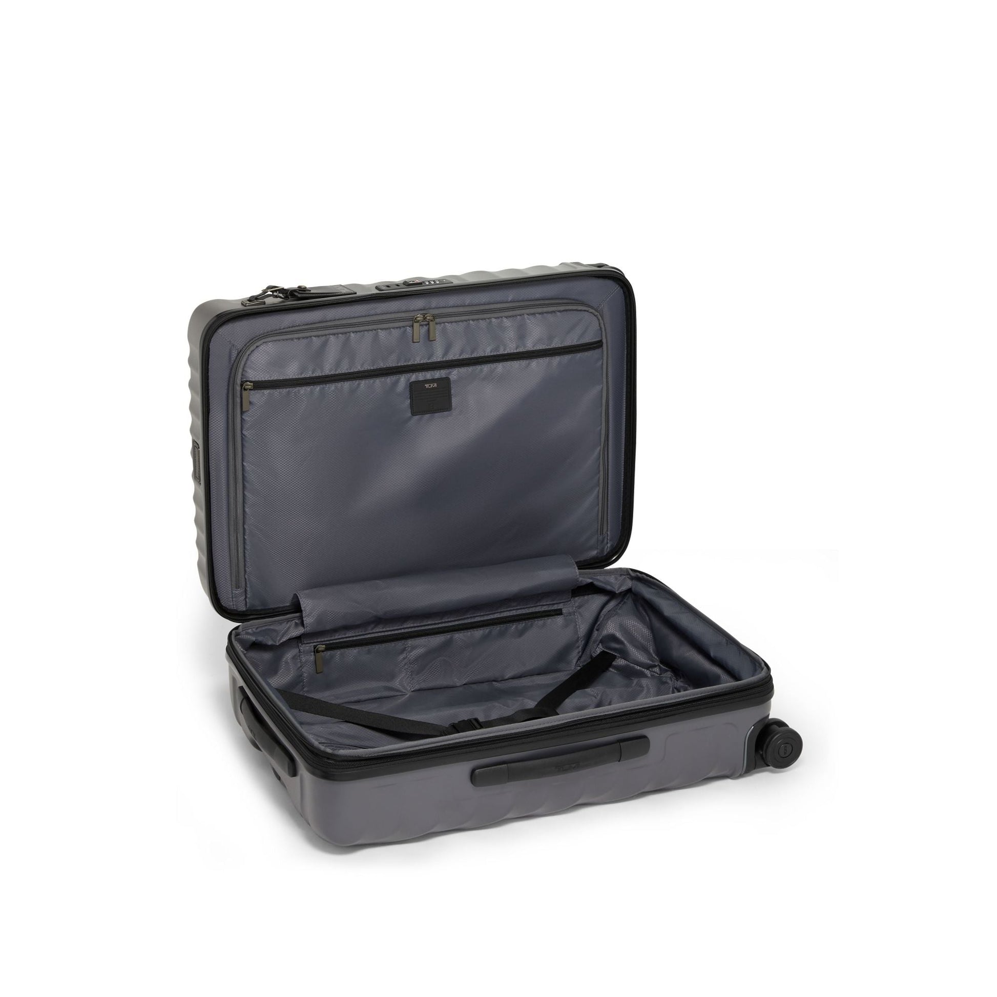 Tumi Luggage Grey Textured Tumi 19 Degree Short Trip Expandable 4 Wheeled Packing Case Medium Luggage - Textured Finish