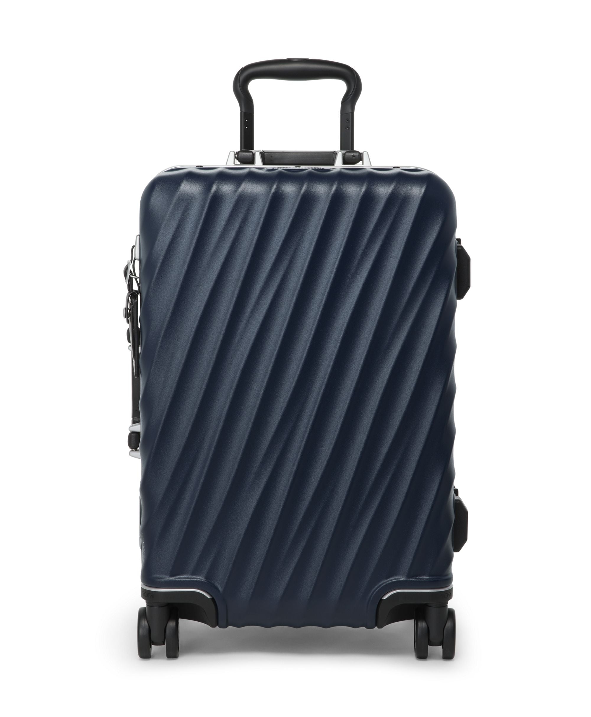 Tumi Luggage Navy Texture Tumi 19 Degree Frame International 4 Wheeled Carry-On Luggage