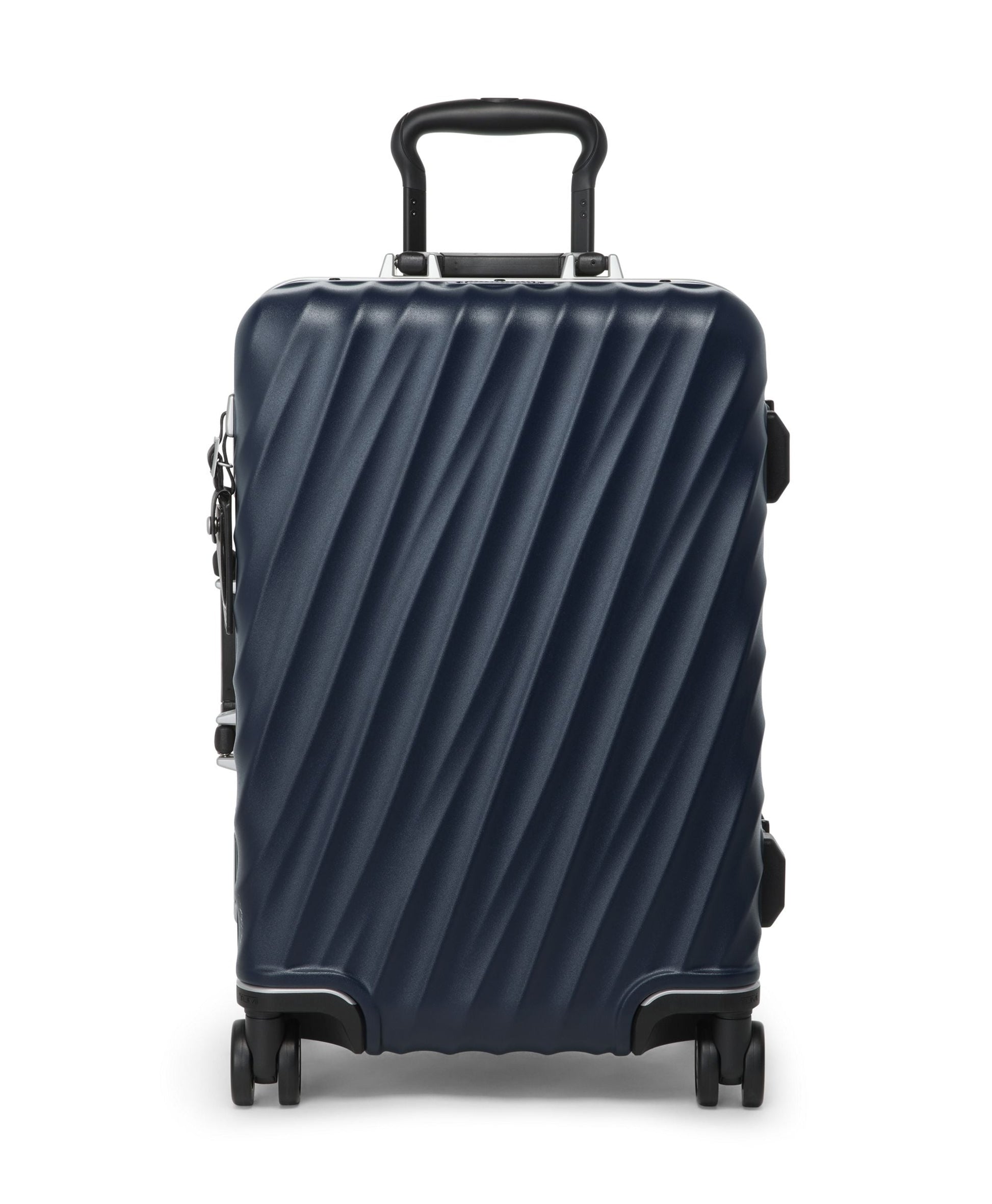 Tumi Luggage Navy Texture Tumi 19 Degree Frame International 4 Wheeled Carry-On Luggage