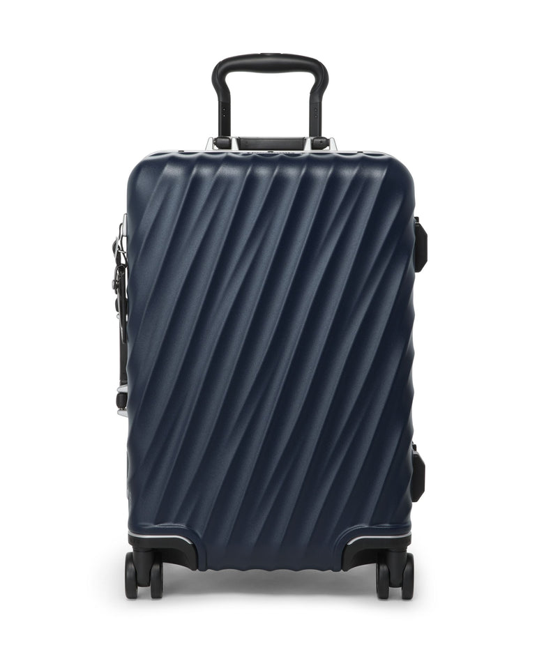 Tumi Luggage Navy Texture Tumi 19 Degree Frame International 4 Wheeled Carry-On Luggage